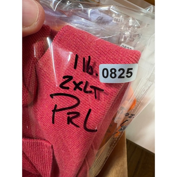 Polo Ralph Lauren Salmon Pinkish Men's 2XLT‎ Green Pony Shirt - Picture 6 of 6